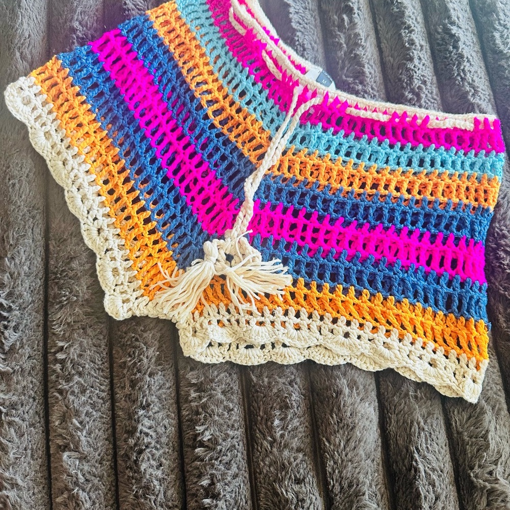 SHEIN Colorful Crochet Knit Shorts